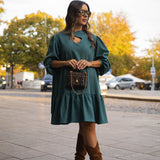 BE TRUE DRESS SKY AZURE