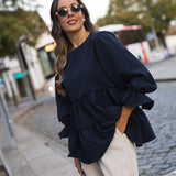 BE LOVE BLOUSE MARITIME BLUE