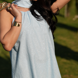 ALBA DRESS SKY BLUE