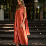 FIESTA DRESS & ENCHARPE TERRACOTA