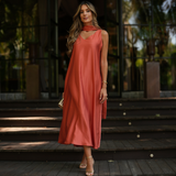 FIESTA DRESS & ENCHARPE TERRACOTA