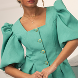 BUTTERFLY BLOUSE & COAT TURQUOISE