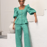 BUTTERFLY PANTS TURQUOISE