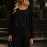 SPARKLE BLOUSE BLACK