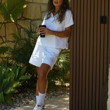 BE LUCKY SHORTS WHITE