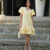 AURORA DRESS AMARILLO MANTEQUILLA