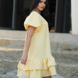 AURORA DRESS AMARILLO MANTEQUILLA
