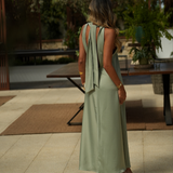 I LOVE MYSELF DRESS SAGE GREEN