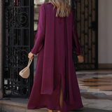 VALENTINE DRESS BORDEAUX