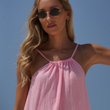 BRISA DRESS BUBBLEGUM