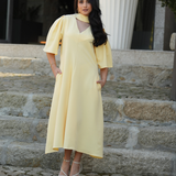 SERENA DRESS BUTTER YELLOW