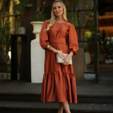 STAR DRESS TERRACOTA