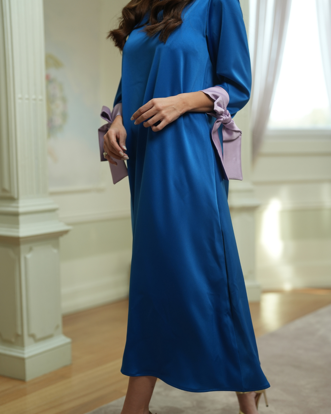 BRAVE DRESS ELECTRIC BLUE & LAVENDER