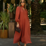 INDEFINÍVEL DRESS TERRACOTA