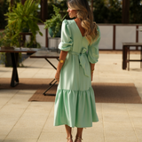 VESTIDO ESTRELLA ROSA MELOCOTÓN