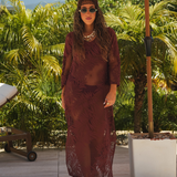 SUENO DRESS BORDEAUX