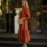 STAR DRESS TERRACOTA