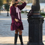 BE TRUE DRESS BORDEAUX & ROSE