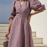 AMBAR DRESS ROSA MALVA