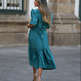 VESTIDO ESTRELLA VERDE ESMERALDA