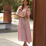 SERENA DRESS ROSE NUDE