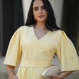 SERENA DRESS BUTTER YELLOW