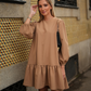 BE TRUE DRESS PEACH CARAMEL