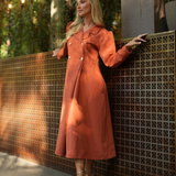 FEMME DRESS & COAT TERRACOTA