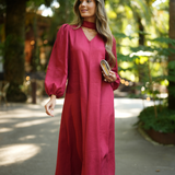 INDEFINÍVEL DRESS CERISE