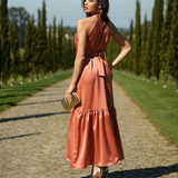VESTIDO ELEONORA MELOCOTÓN
