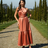 VESTIDO ELEONORA MELOCOTÓN