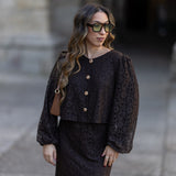 LUNA BLOUSE CHOCOLAT