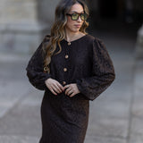 LUNA BLOUSE CHOCOLAT