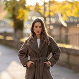 BE SWAN COAT CHOCOLATE