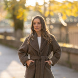 BE SWAN COAT CHOCOLATE