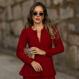 ELEVATE BLOUSE CHERRY