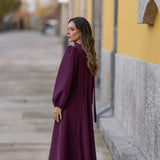 VESTIDO VALIENTE EDEN VERDE Y FUCSIA