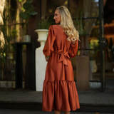 STAR DRESS TERRACOTA