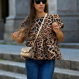 I LOVE ME LEOPARD BLOUSE