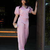 FENIX SATIN JUMPSUIT BARBIE