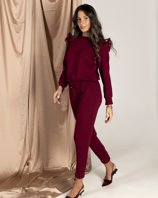 BELIEVE TRACKSUIT BORDEAUX