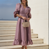 AMBAR DRESS ROSA MALVA