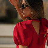 I LOVE ME RED BLOUSE