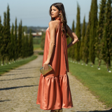 VESTIDO ELEONORA MELOCOTÓN