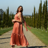 VESTIDO ELEONORA MELOCOTÓN