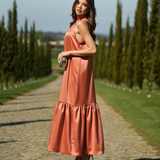 VESTIDO ELEONORA MELOCOTÓN