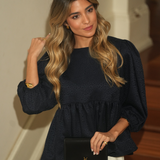 FLOWER BLOUSE MARITIME BLUE  ENVIO A 26/09