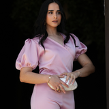 FENIX SATIN JUMPSUIT BARBIE