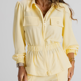 BE LUCKY COAT BUTTER YELLOW