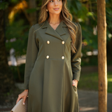 FEMME DRESS & COAT OLIVE